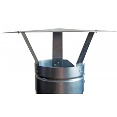 Chimney Cap,Bolt ON Chimney Cowl Galvanised to FIT 4/100MM Flue Pipe/Stove Pipe 
