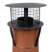 Flue Liner Chimney Pot Hanging Cowl For 6" Flue Liner Black Finish