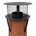 Flue Liner Chimney Pot Hanging Cowl For 6" Flue Liner Black Finish